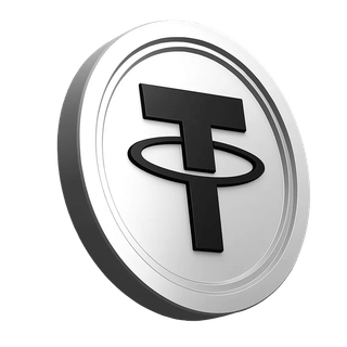Section d'information de la plateforme illustrant la pièce Tether USDT